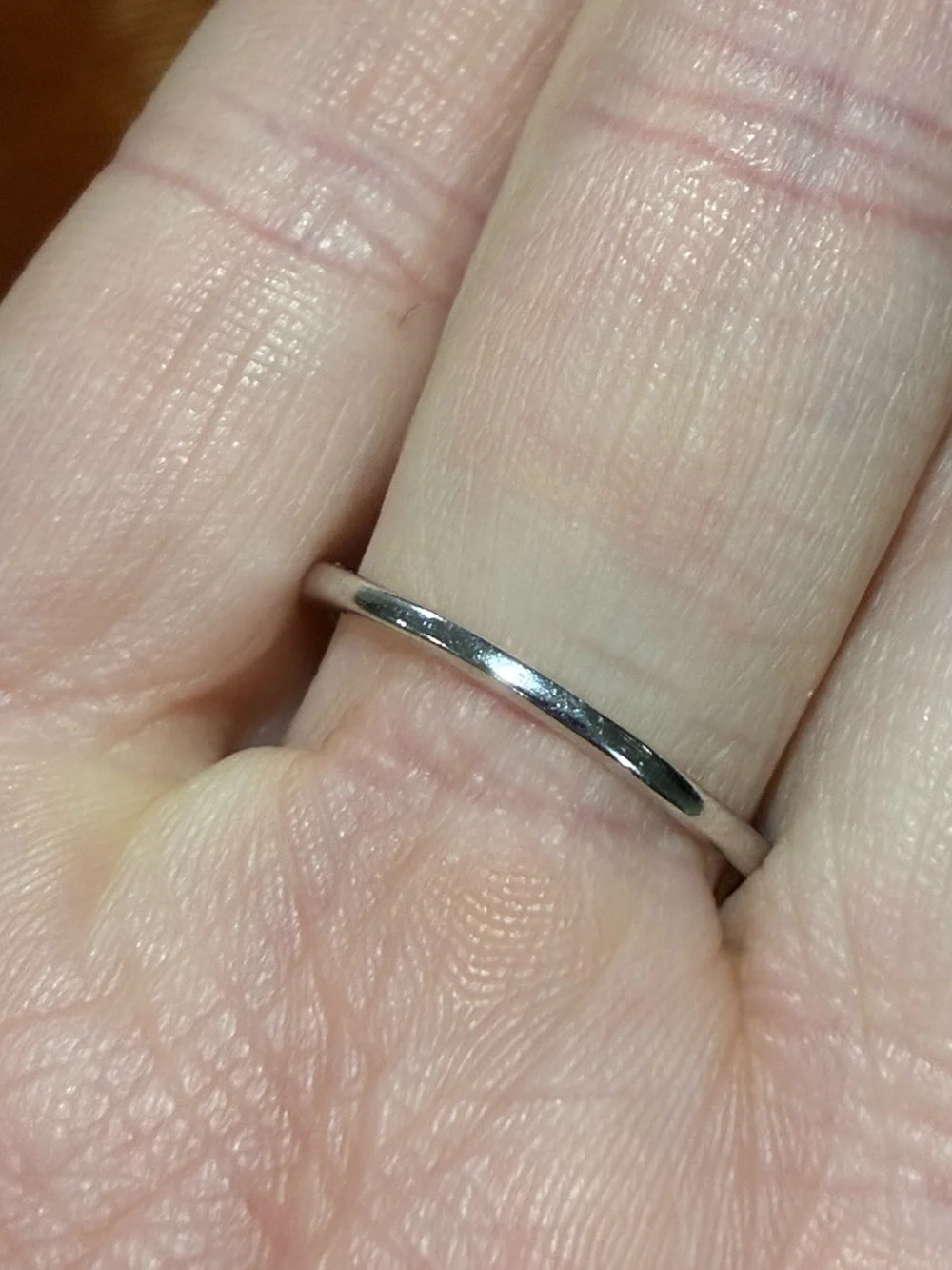 Vintage Sterling Silver & Opalite Glass Ring